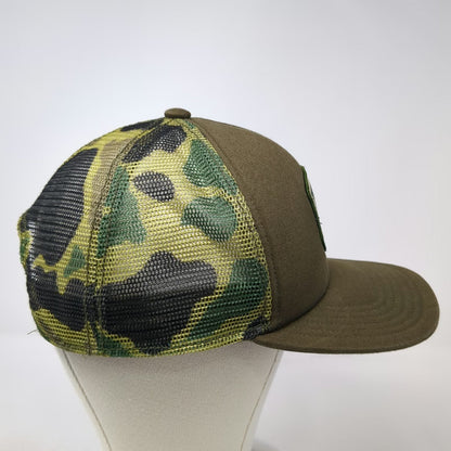 Coal Headwear Trucker Hat Green One Size RV Camper Patch Camo Mesh Snapback Cap