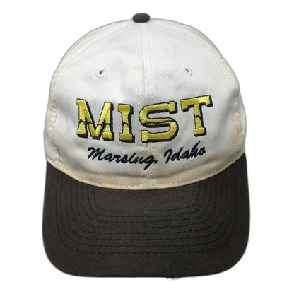 OTTO Snapback White Black Hat One Size MIST Marsing Idaho Speedboat Graphic Logo