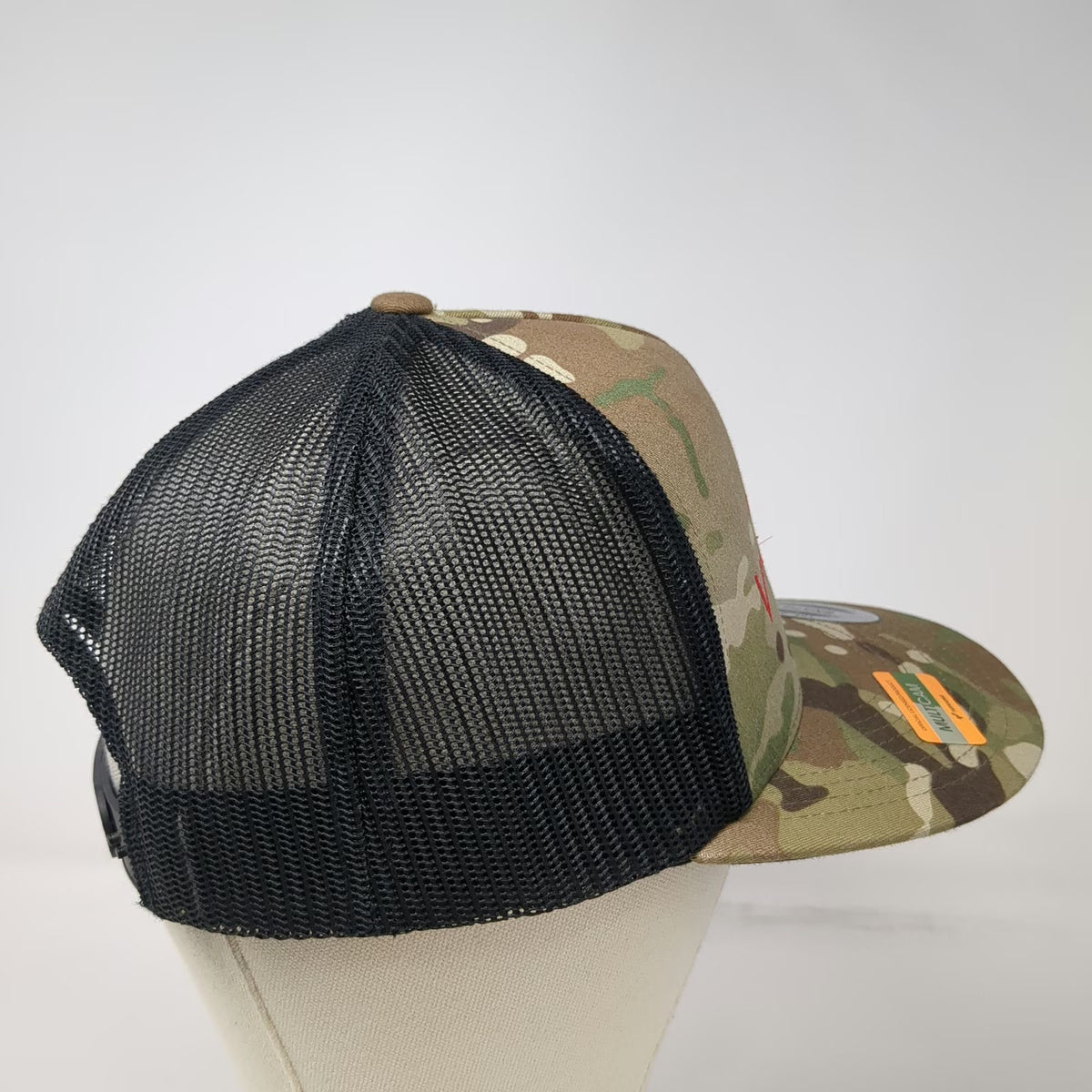Yupoong Trucker Hat Green Black One Size Snapback Vindictive Fabrication Camo