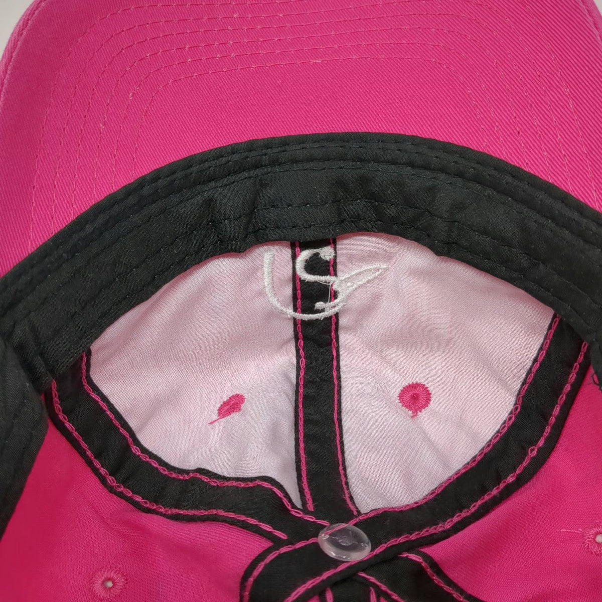 Ducks Unlimited Baseball Cap Pink One Size Embroidered Logo Strapback Hat