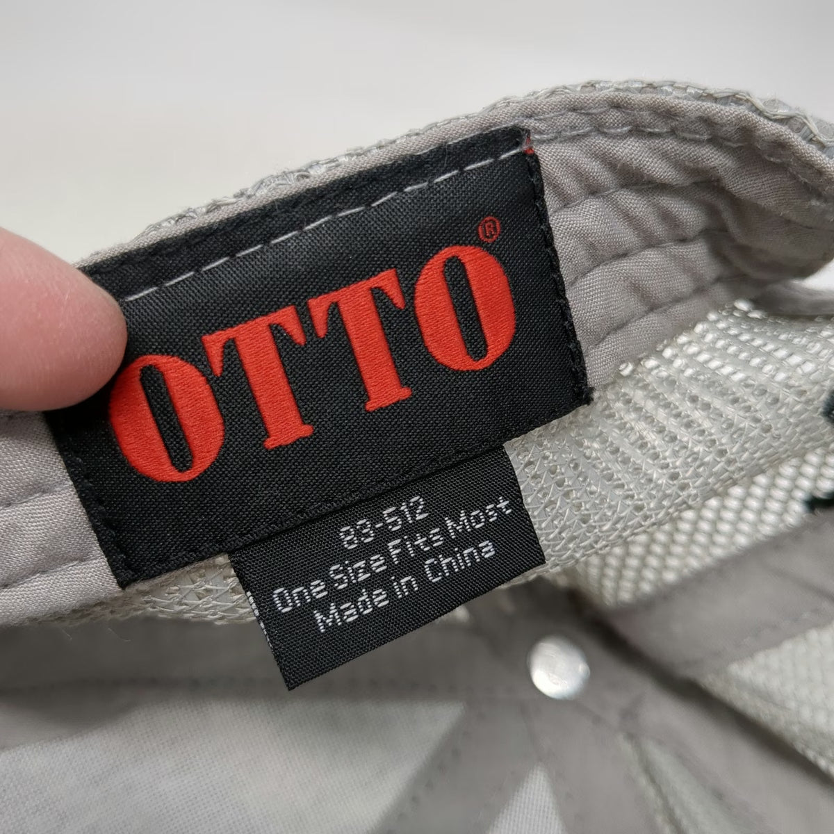 Otto Trucker Hat Black Gray One Size Mesh Snapback Barrel Racing Richest Race