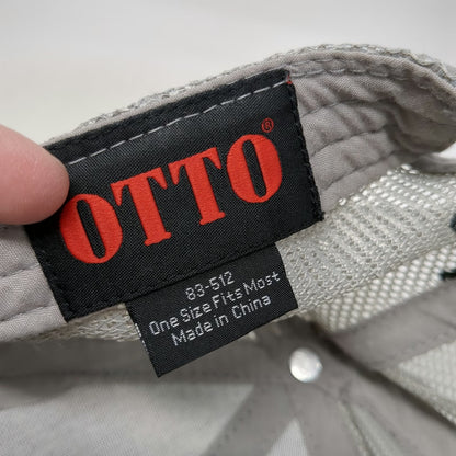 Otto Trucker Hat Black Gray One Size Mesh Snapback Barrel Racing Richest Race