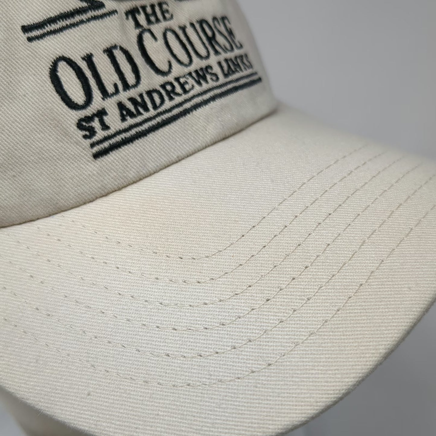 Old Course St Andrews Links Baseball Cap Beige One Size Strapback Golf Hat