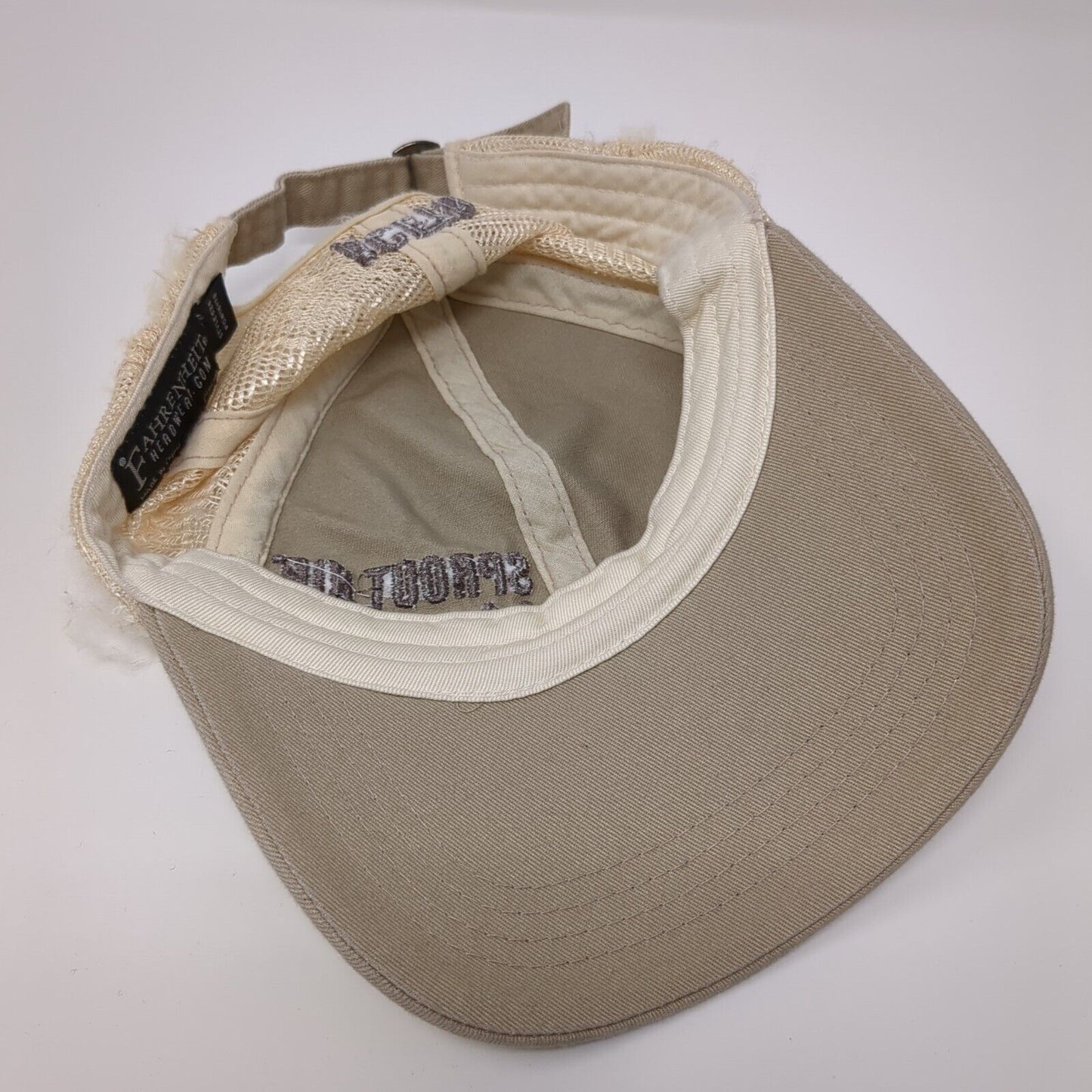 Sprout Nip Amplify Aceto Slideback Trucker Hat Tan OSFA Mesh Back