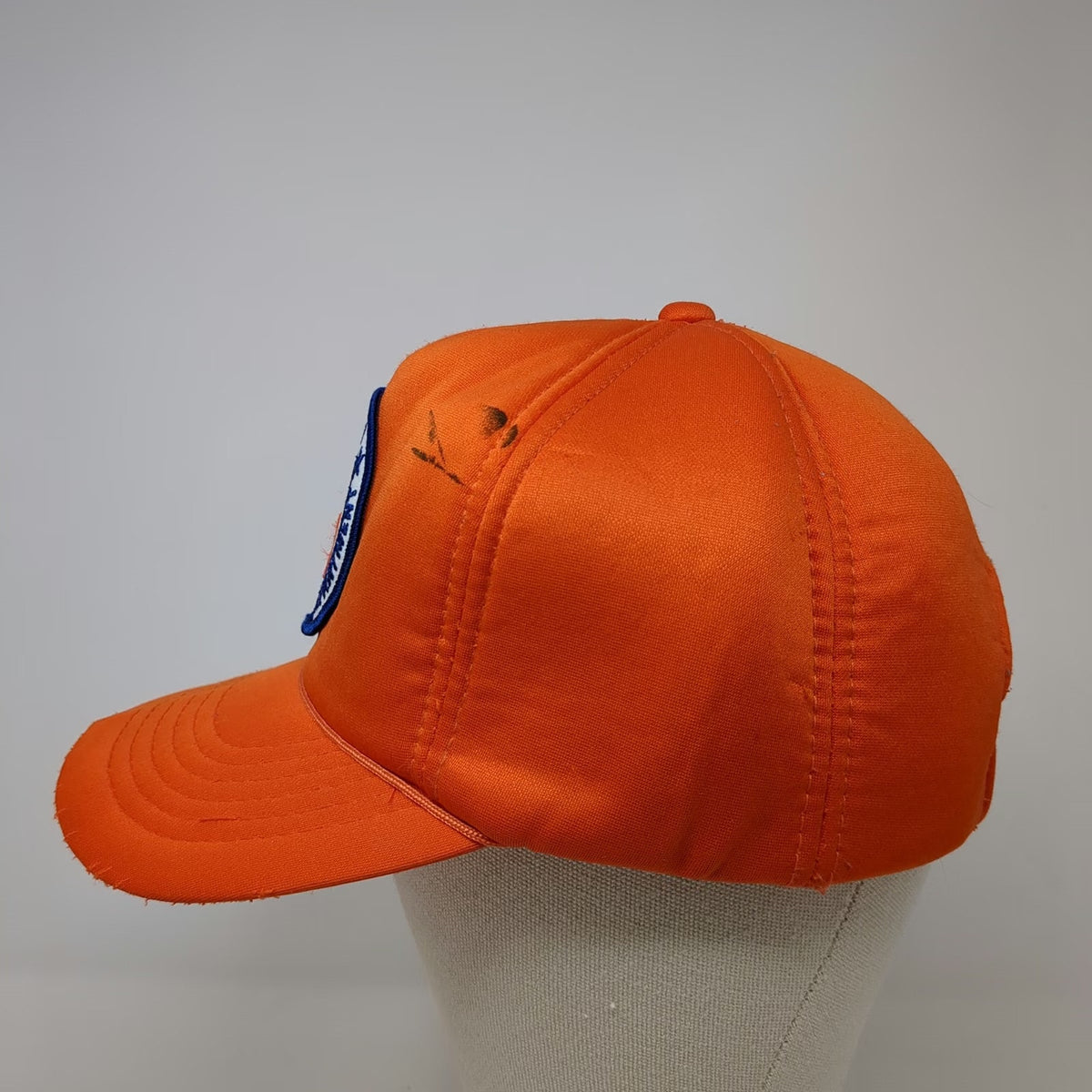 5 Panel Orange One Size Idaho Transportation Department Hat Snapback Foam Front