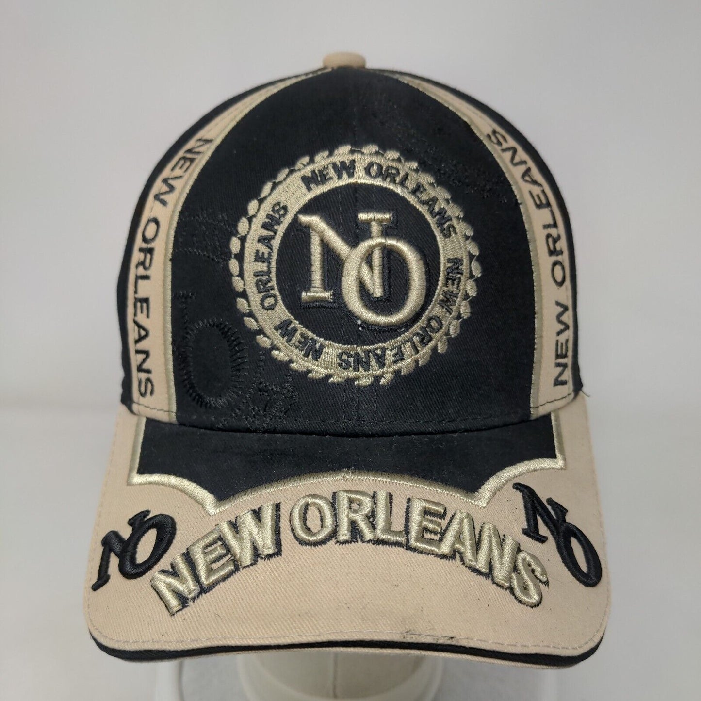 New Orleans Strapback Hat Multicolor One Size Embroidered Adjustable