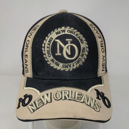 New Orleans Strapback Hat Multicolor One Size Embroidered Adjustable