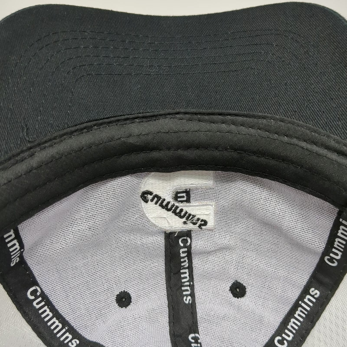 Blank2Branded Baseball Cap Black One Size Mesh Back Strapback Cummins Logo Hat
