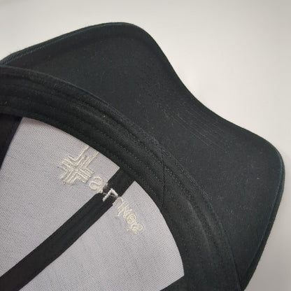 St Luke's Strapback Mesh Back Trucker Hat Black One Size Adjustable