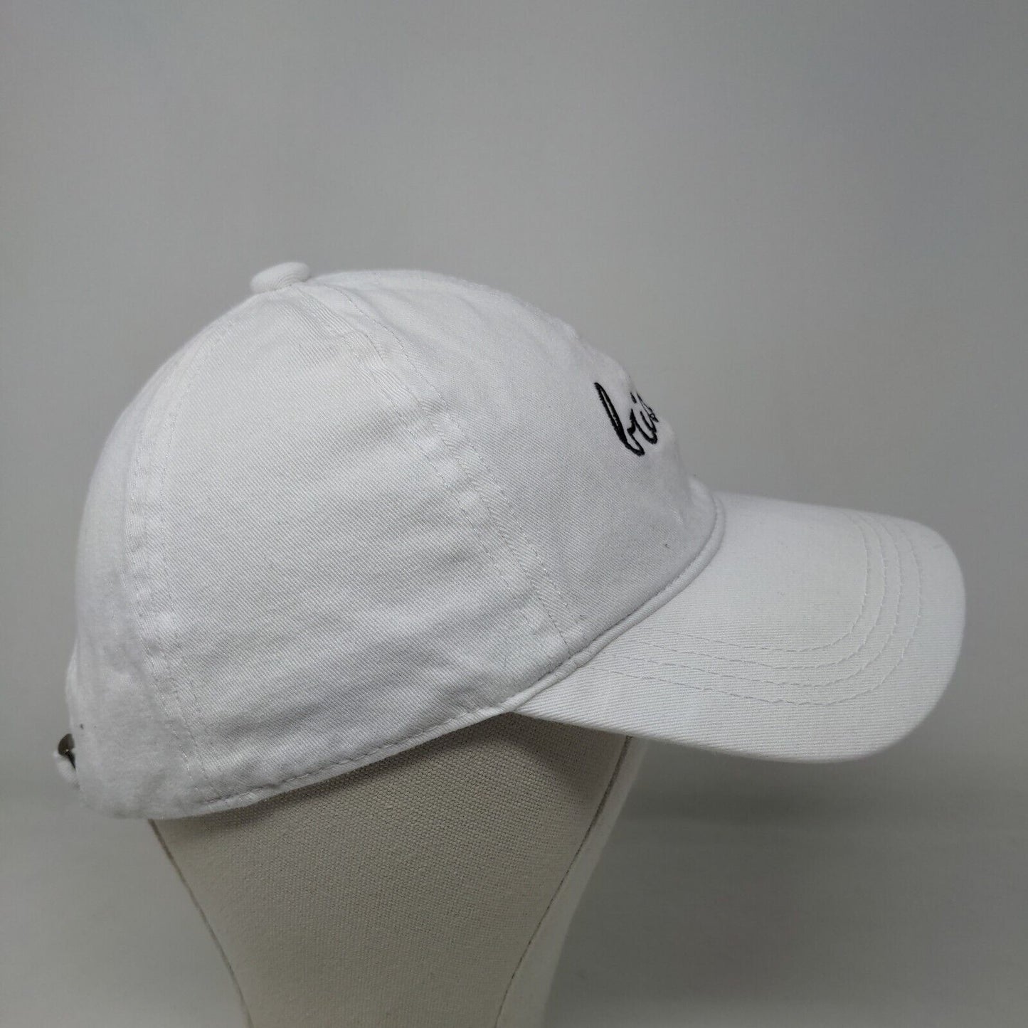 Unbranded Women's Slideback Hat White OSFM Embroidered Bride Logo Cotton