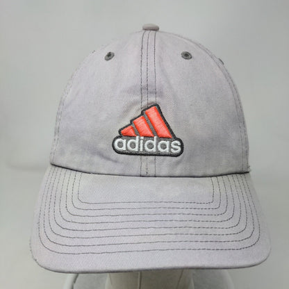 Adidas Slideback Hat Grayish-Blue OSFA Adjustable Embroidered Vented Holes