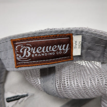 Backwoods Snapback Trucker Hat Gray OS Adjustable Mesh Back 6 Panel Brewery