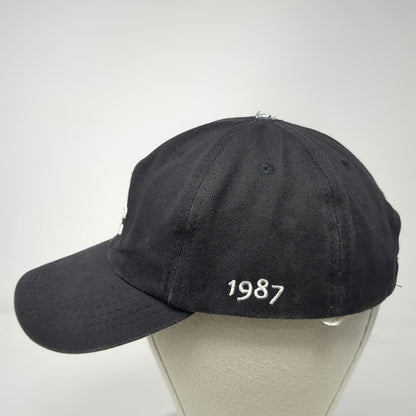 Black Baseball Cap One Size NYC 1987 Side Embroidery Cotton Adjustable Hat