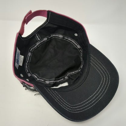 Main Gate Black Army Cap One Size NHRA Sequin Hot Rod Diva Pink Filigree Hat