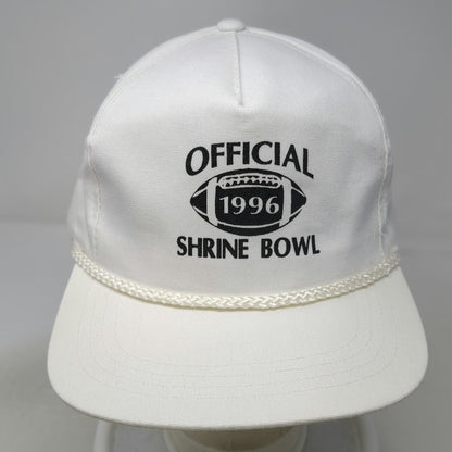 Yupoong 5 Panel White Vintage 1996 Shrine Bowl Football Rope Hat Snapback Cap