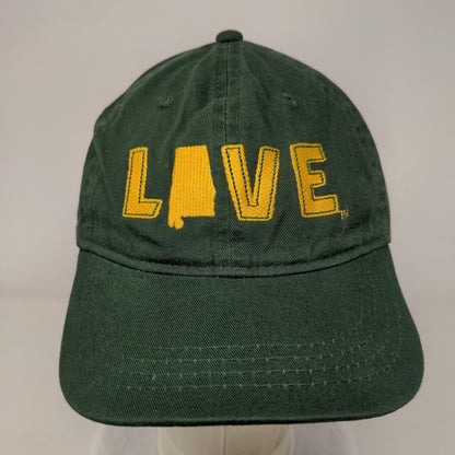 Game Day Slideback Hat Green One Size Adjustable Embroidered 6 Panel