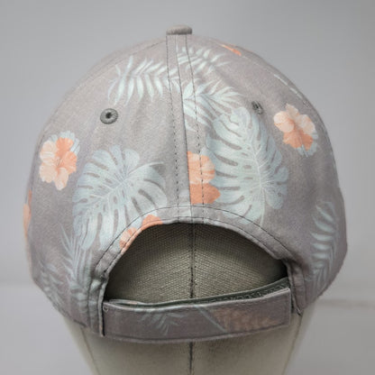 Sportsman Baseball Cap Gray One Size Floral Tropical Hibiscus Dana Point Hat