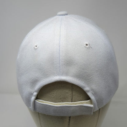 Sporti Baseball Cap White One Size USA Swimming Logo Adjustable Strapback Hat