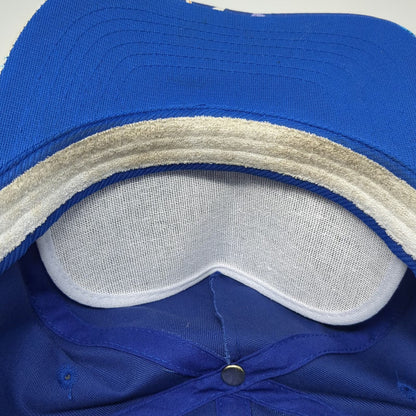 San Sun 5 Panel Blue Hat One Size Floral Brim Snapback Bud King of Beers