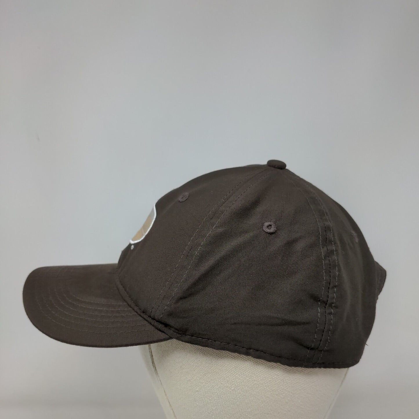 Mossy Oak Slideback Hat Brown One Size Embroidered Adjustable 6 Panel