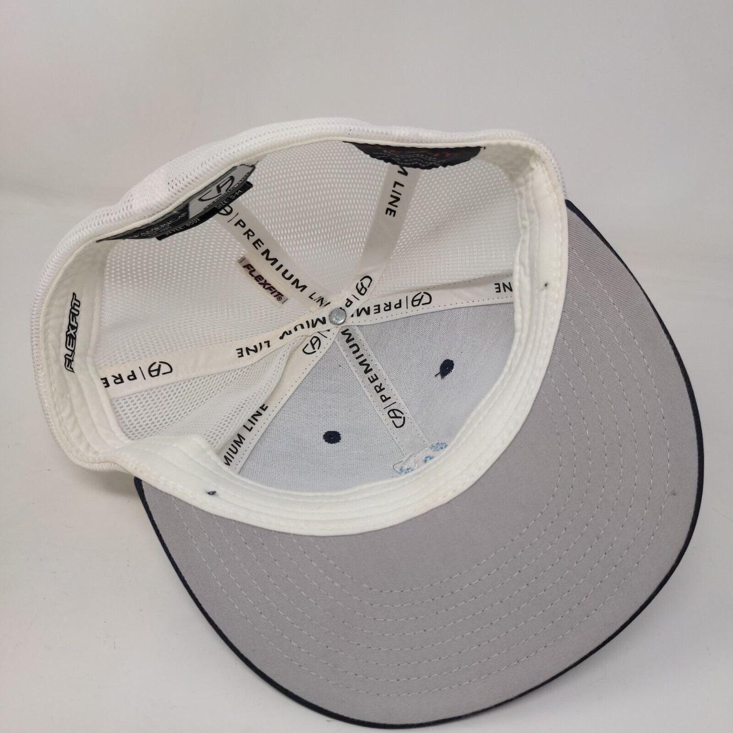 North American Crane & Rigging LLC Fitted Trucker Hat Blue S/M Flexfit Yupoong