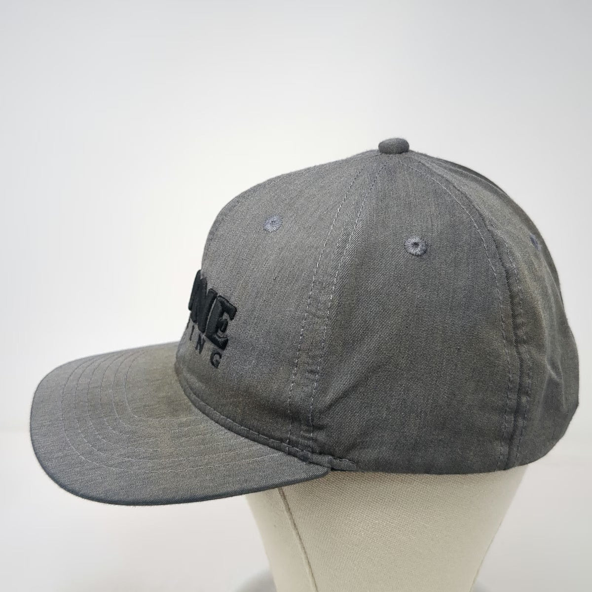 Stone Brewing Snapback Hat Gray One Size Embroidered Logo 6 Panel Baseball Cap