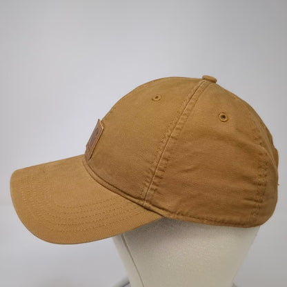 Carhartt Brown Baseball Cap OS Logo Patch Adjustable Canvas Strapback Hat