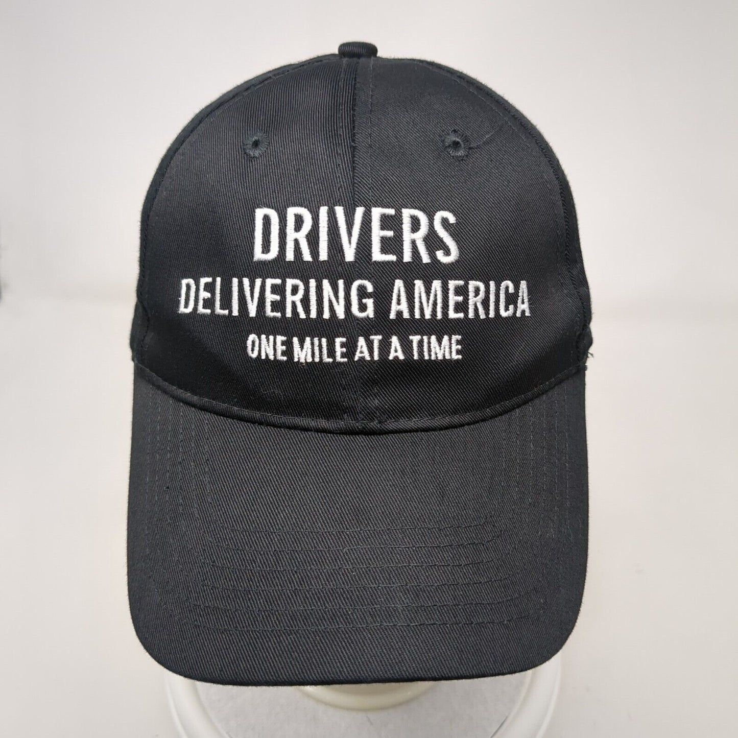 Drivers Delivering America One Mile At A Time Strapback Hat Black OSFA Capsmith