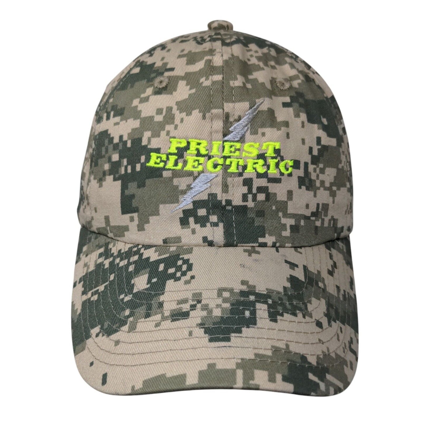 Priest Electric Strapback Hat Camouflage One Size Adjustable 6 Panel Outdoor Cap