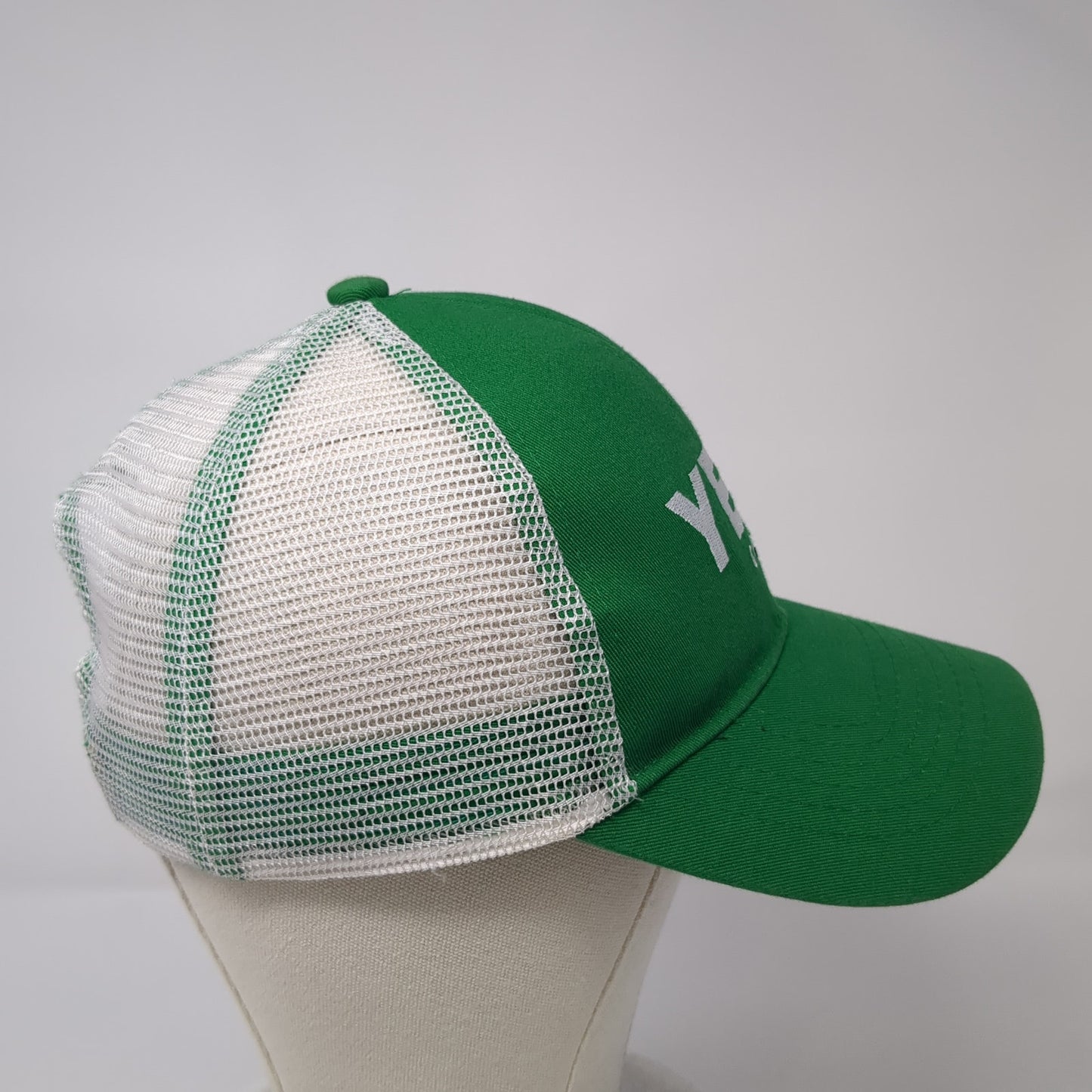 YETI Coolers Snapback Trucker Hat Green OS Adjustable Embroidered Mesh Back