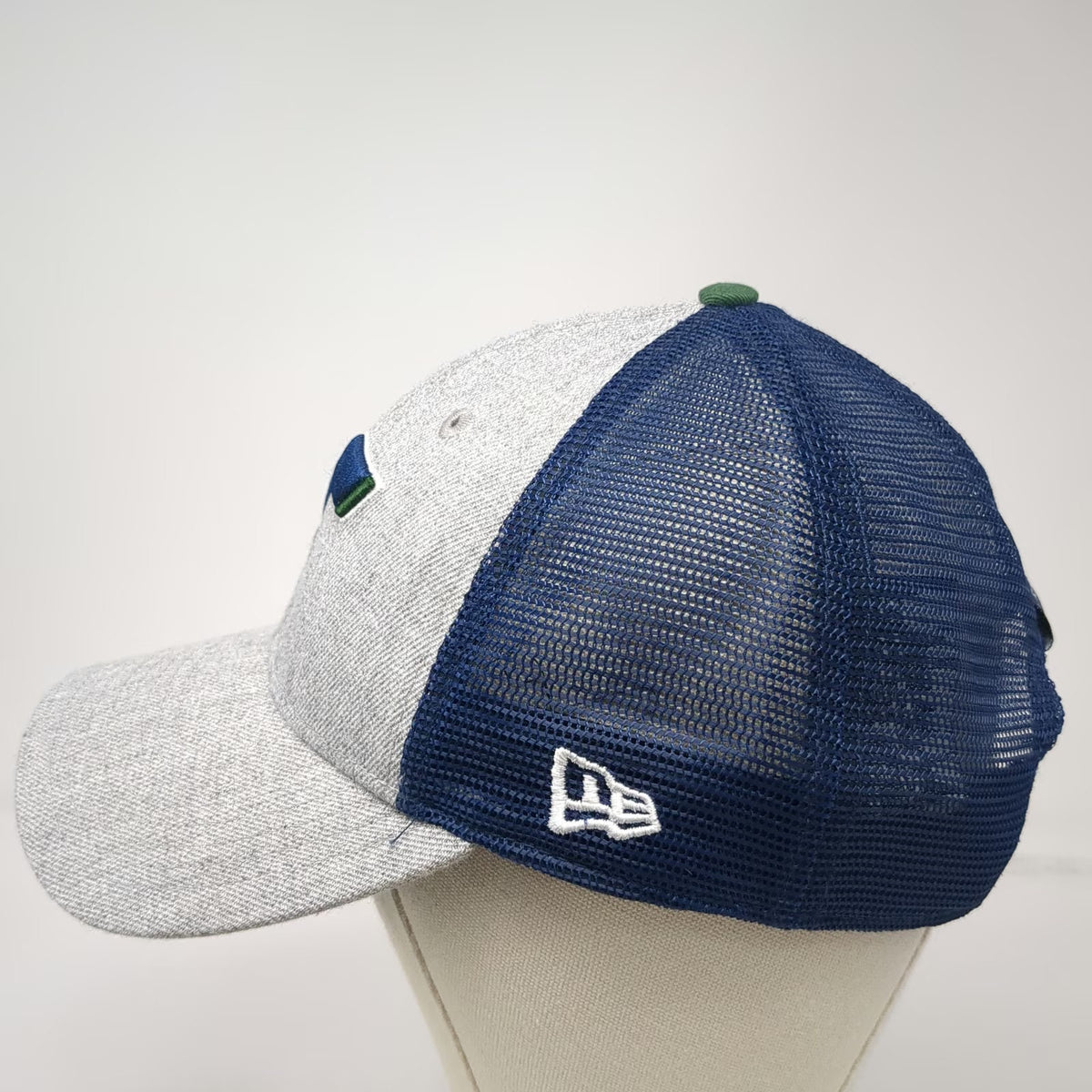 Utah Jazz NBA New Era Trucker Hat Gray Blue Green One Size Snapback Mesh 9FORTY
