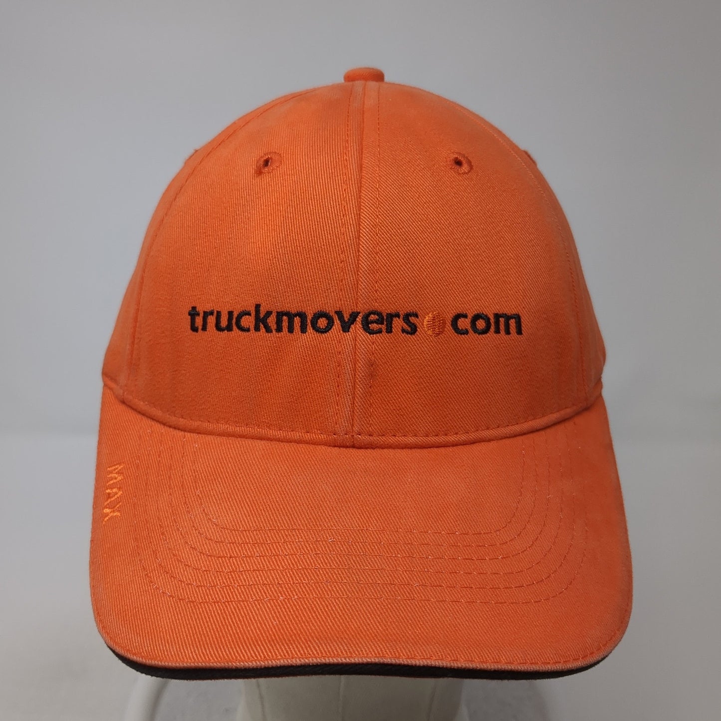 Truckmovers.com Strapback Hat Orange One Size Adjustable The Max Hat