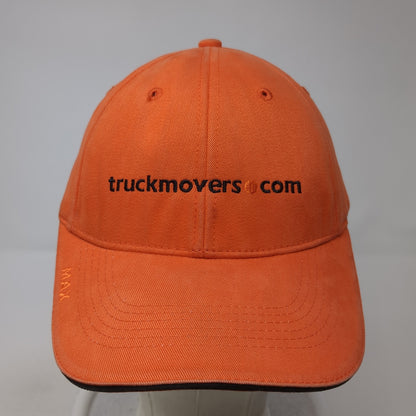 Truckmovers.com Strapback Hat Orange One Size Adjustable The Max Hat