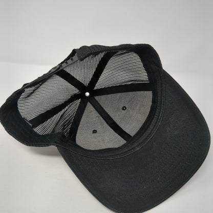 CNP Snapback Trucker Hat Black One Size Adjustable Embroidered Mesh Richardson