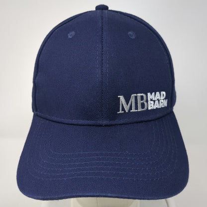 MB Mad Barn Logo Embroidered Blue Baseball Cap One Size Adjustable Slideback Hat