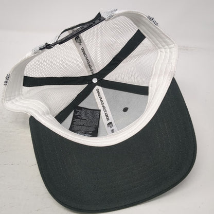 The North Face Trucker Hat Gray White One Size Bear Mountain Snapback Mesh Back