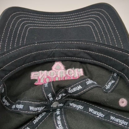 Wrangler Baseball Cap Black One Size Tough Enough To Wear Pink Ribbon Hat