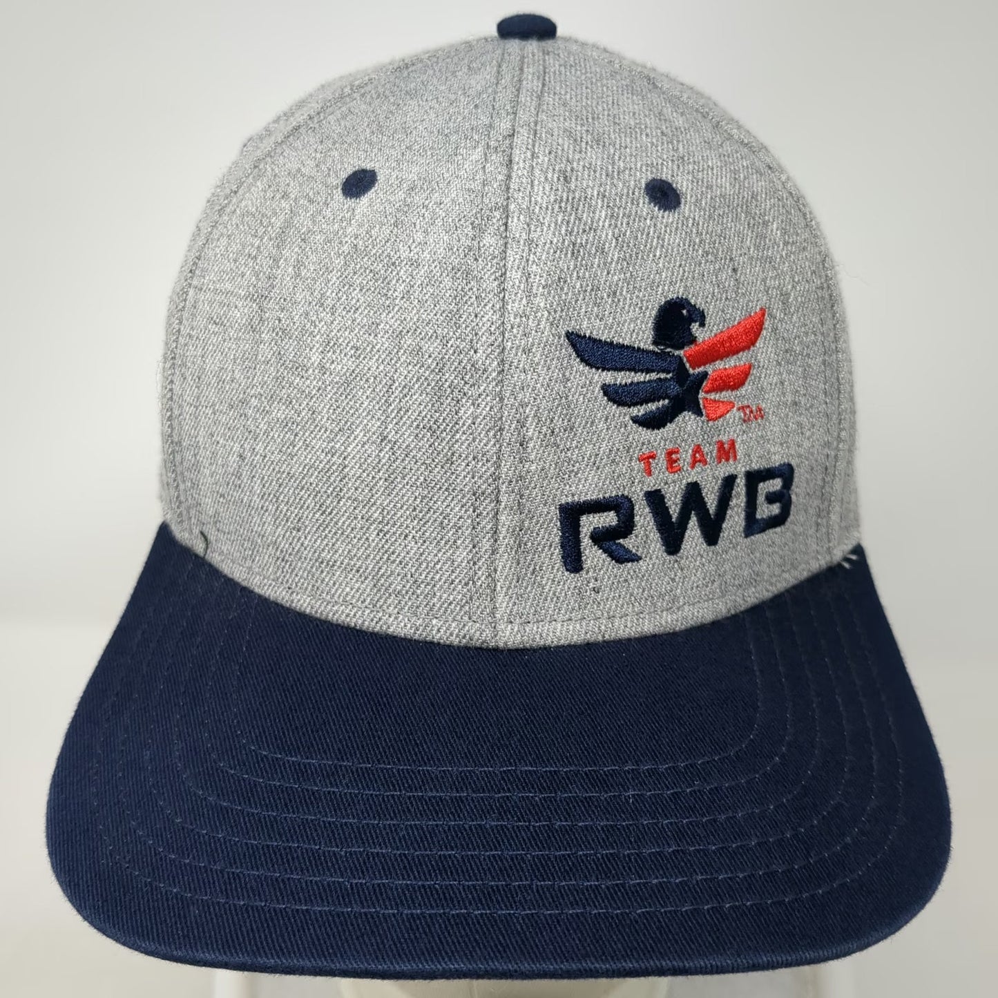 Gray Blue Snapback One Size Team RWB Eagle Hat US Flag Underbill #EAGLEFIRE