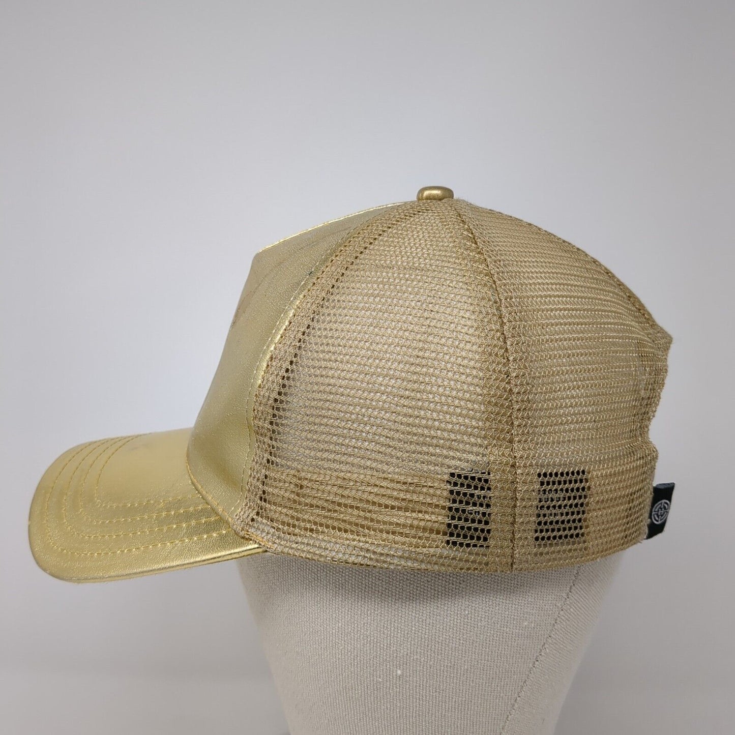 City Hunter Snapback Mesh Back Trucker Hat Multi One Size Metallic