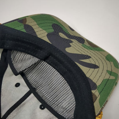 Benchmade 5 Panel Green Camo Hat One Size Snapback Rope Patch Knife Company