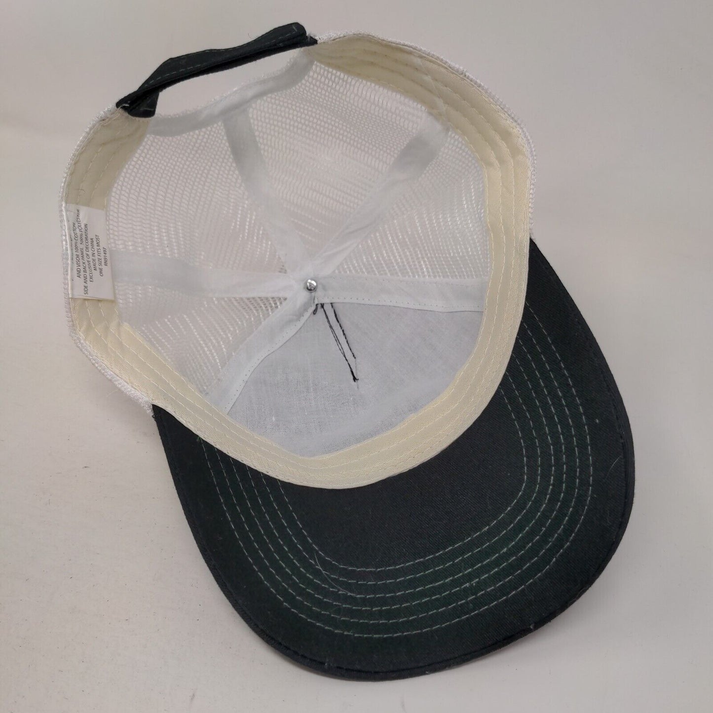 St. Patrick's Day Skull Strapback Mesh Back Trucker Hat Black OSFM W/Tags