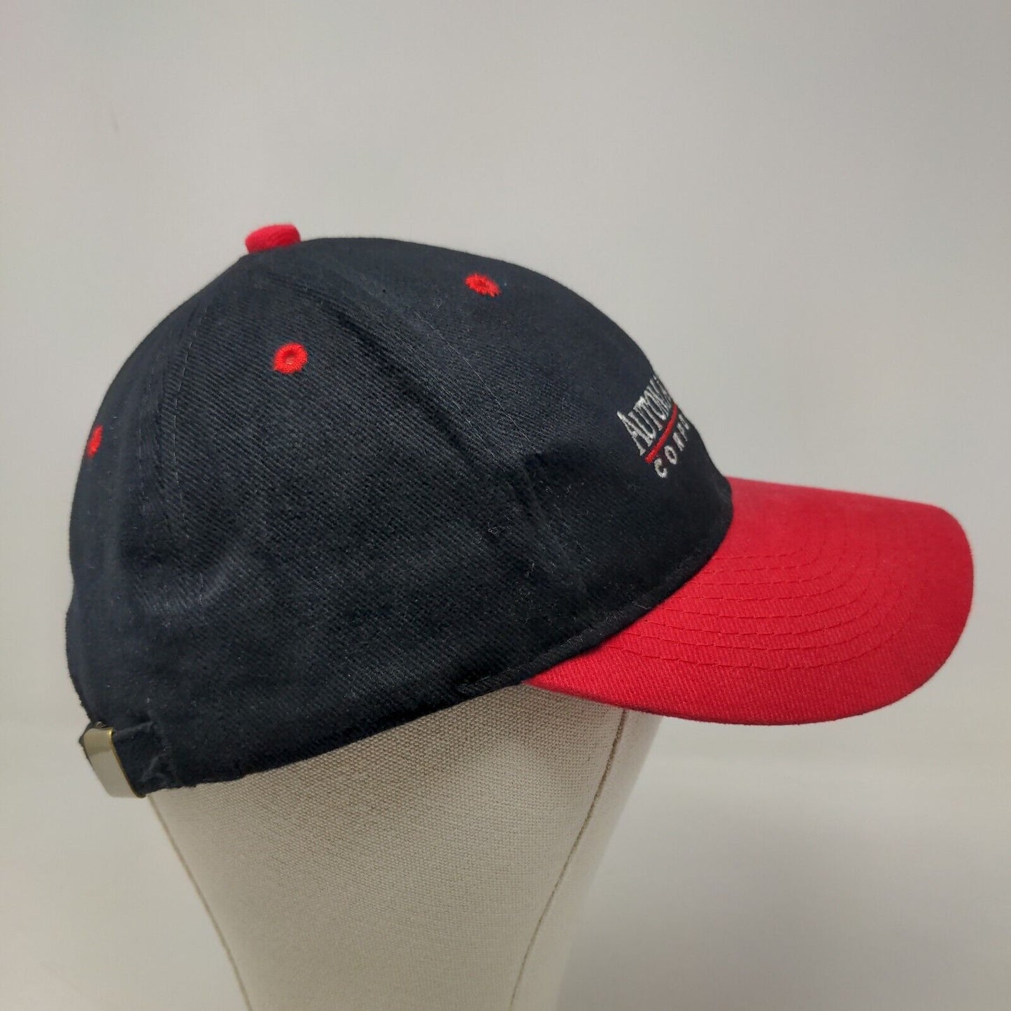 Automated Logic Corporation Men's Slideback Hat Black Red OSFM Embroidered Logo