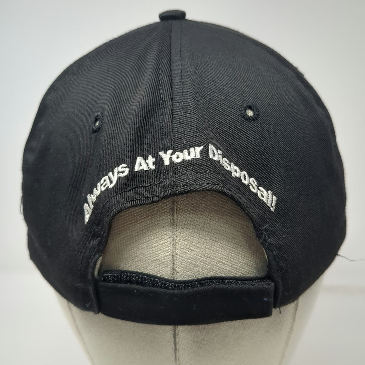 Richardson Baseball Cap Black Blue White L Western Waste Services Strapback Hat