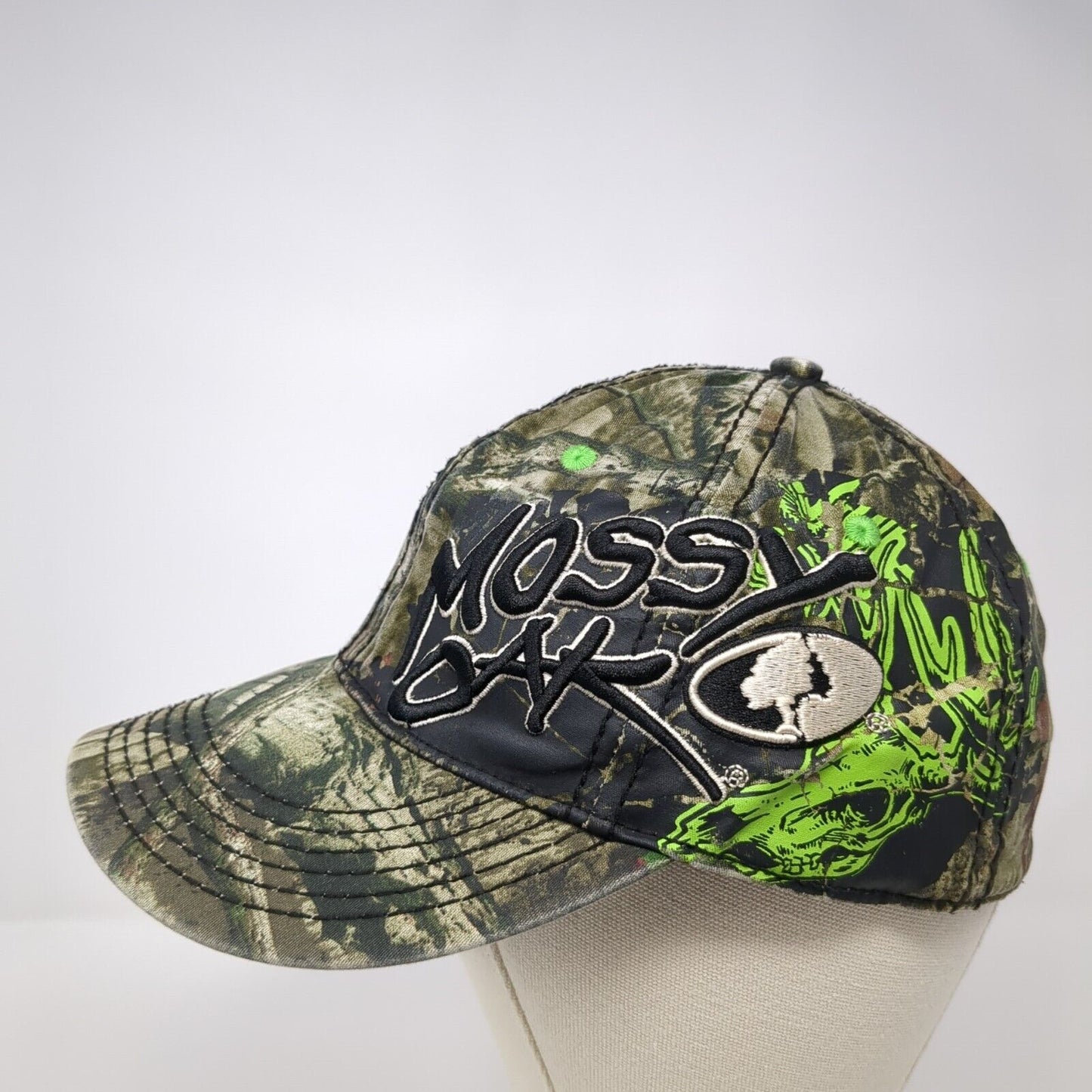 Mossy Oak Stretch Fitted Hat Camo L/XL Embroidered Hunting Outdoor