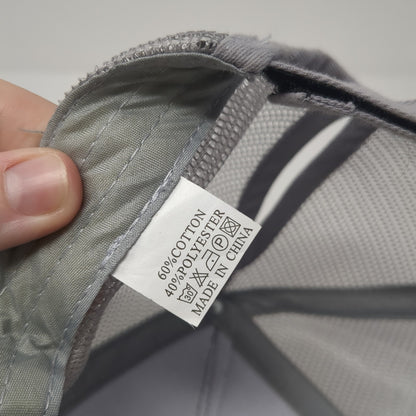 Glitter Ponytail Trucker Hat Gray OS Adjustable Lightweight Mesh Back Blank