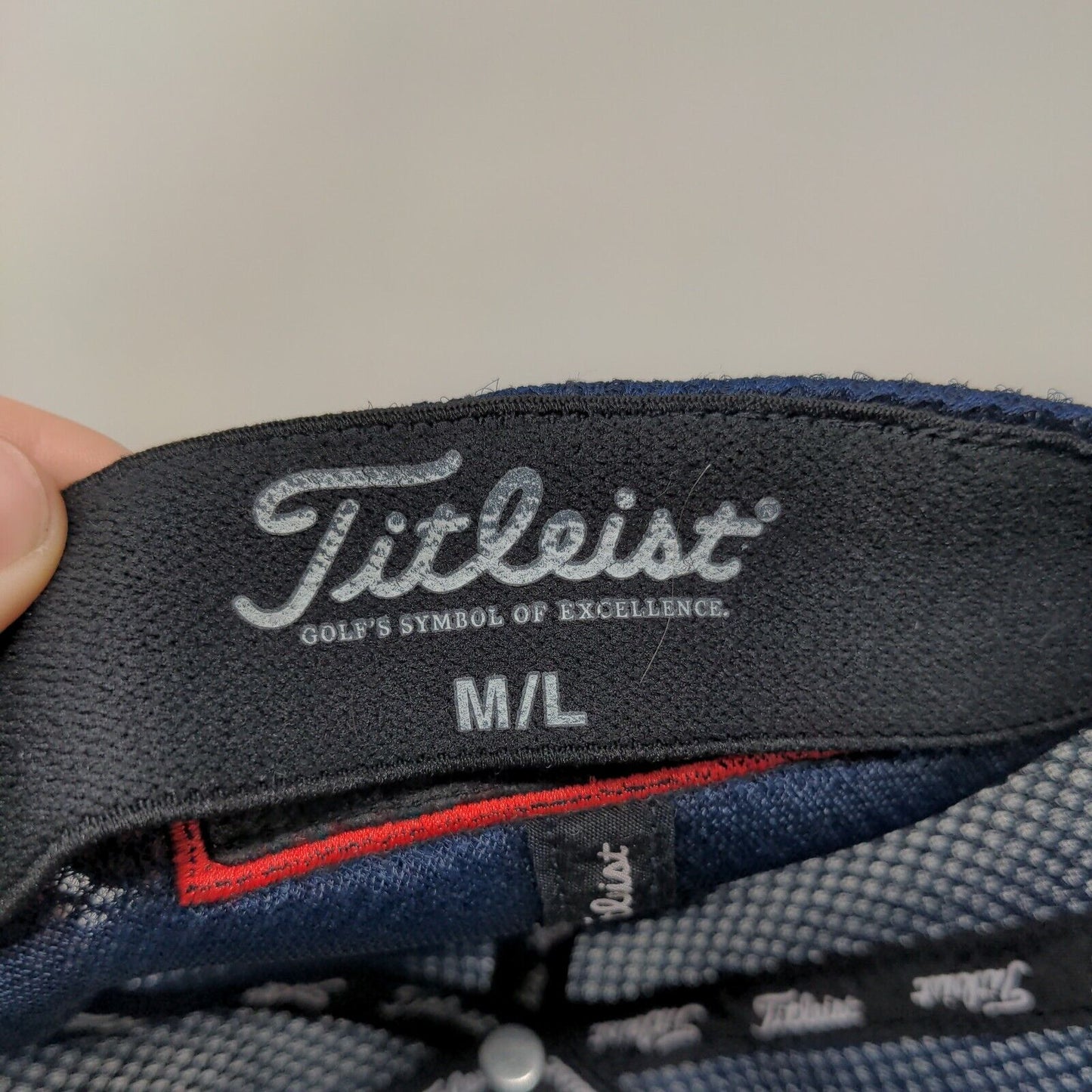 Titleist FJ Pro V1 Fitted Hat Blue Medium/Large Embroidered 6 Panel