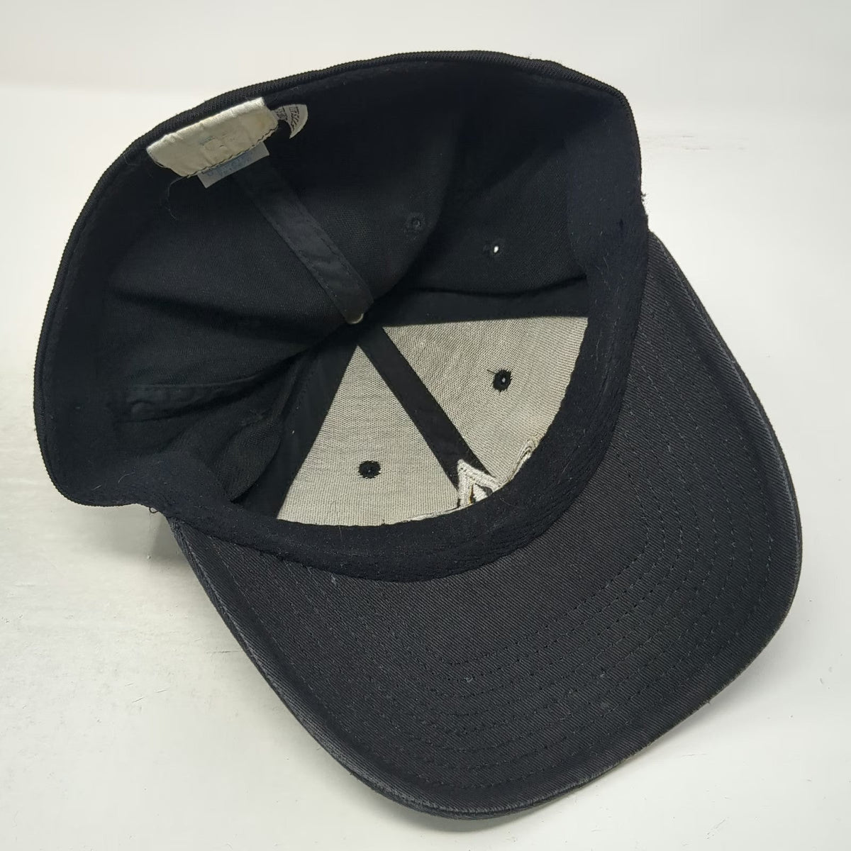 New Orleans Saints NFL Black One Size Cap Fleur De Lis Embroidered Stretch Hat