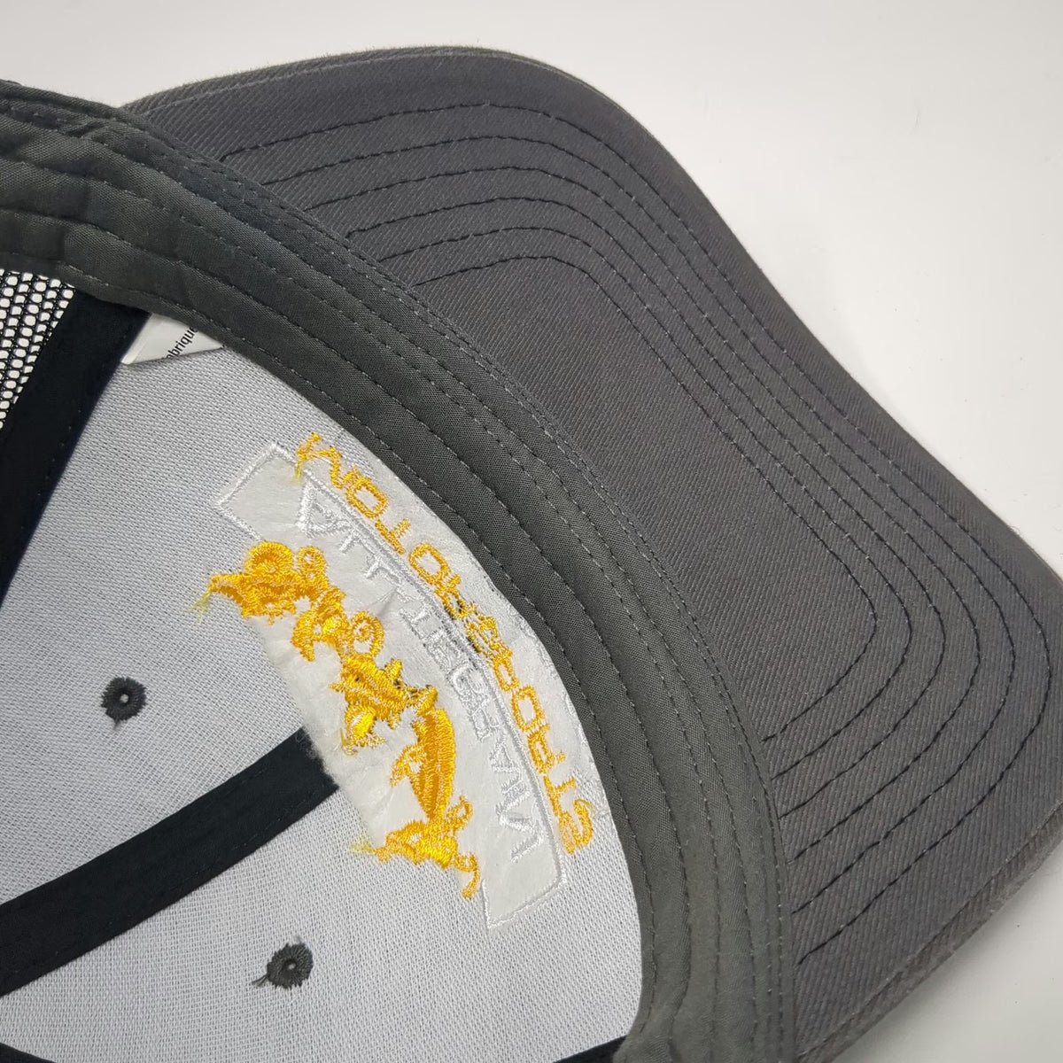 Cap America Trucker Hat Gray One Size All-Terrain Motorsports Mesh Snapback Hat