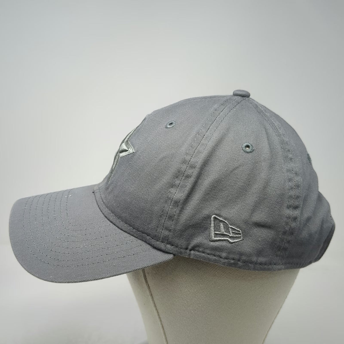 New Era Baseball Cap Gray One Size Star Logo 9TWENTY NFL Cowboys Slideback Hat