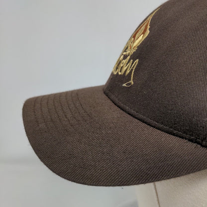 Volcom Fitted Hat Brown S-M Embroidered Flexfit 6 Panel Yupoong